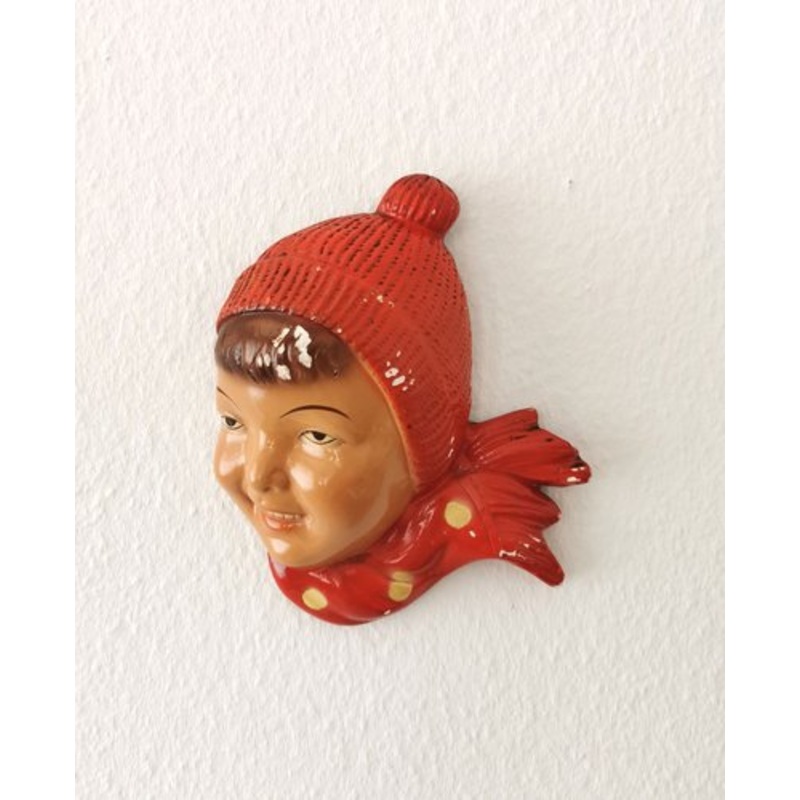 Vintage German Wall Decoration in Ceramic, 1950s for sale at Pamono