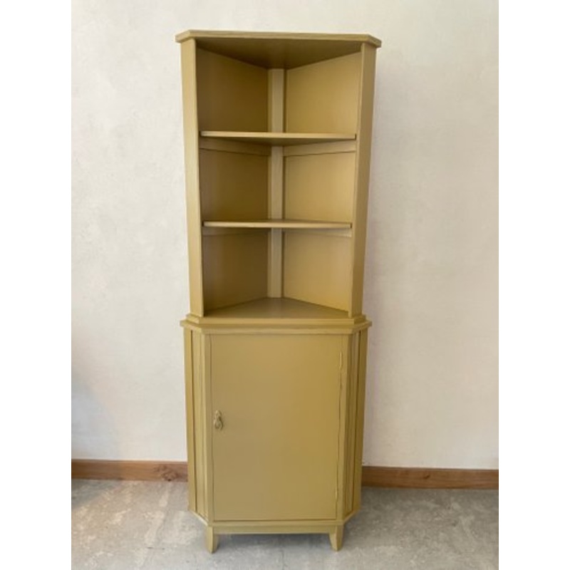 Wooden Corner Panel in Whiskey Color for sale at Pamono