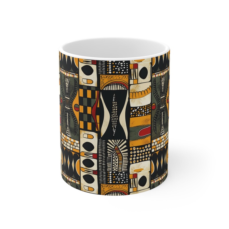 All-Over African Pattern Coffee Mug 253