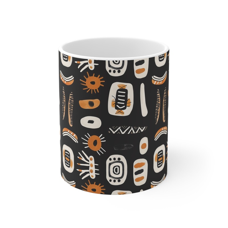 All-Over African Pattern Coffee Mug 304