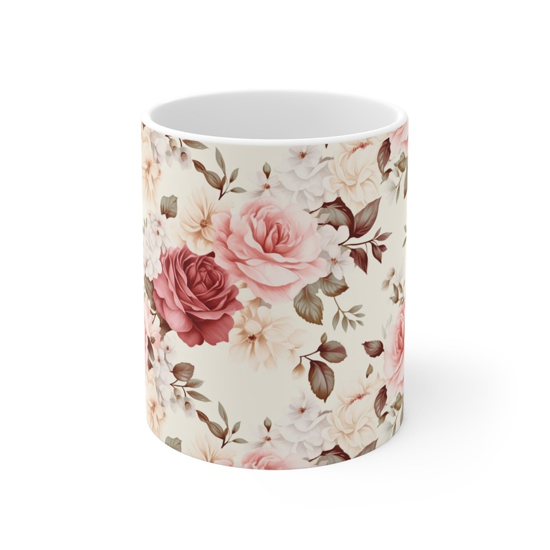 Various Watercolor Design All Over Coffee Mug  Unique Artistic Ceramic Coffee Cup 294