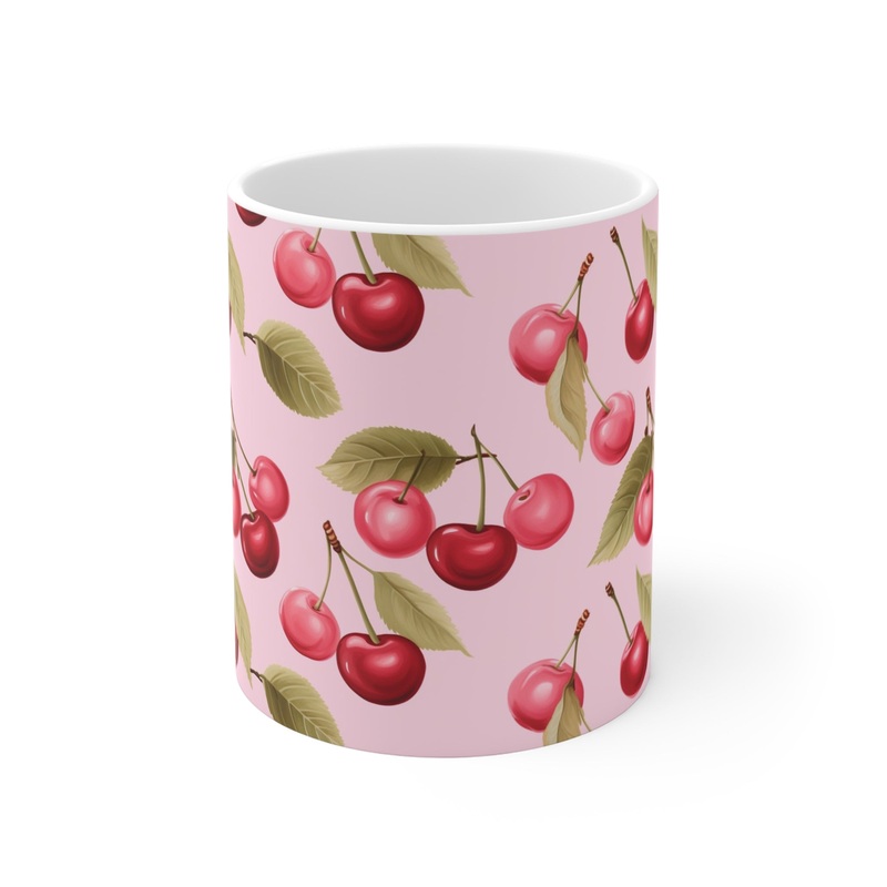 Vibrant Infinite Fruit Pattern Coffee Mug – Unique Ceramic Drinkware 68